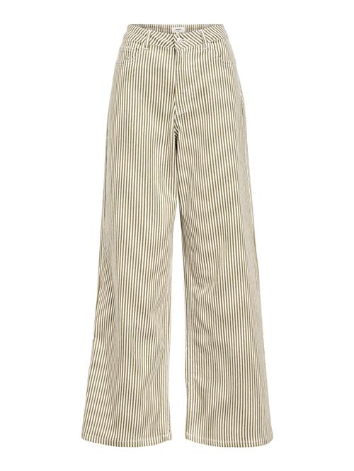 Se OBJECT Jeans 'OBJMoji Mollie'  oliven / hvid ved About You