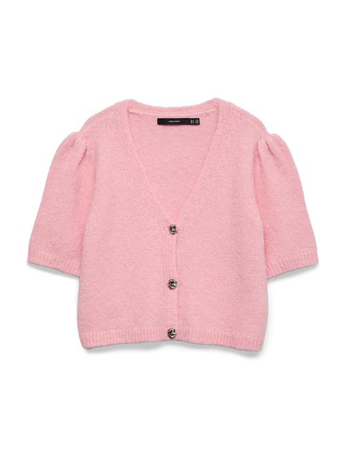 Se VERO MODA Cardigan 'VMKAYSA'  lyserød ved About You