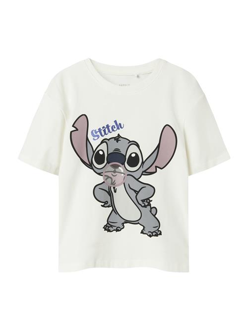 NAME IT Bluser & t-shirts 'NKFAKUN STITCH'  blå / lysegrå / sort / hvid