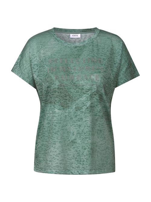CECIL Shirts 'Fusion'  grøn / jade / hvid