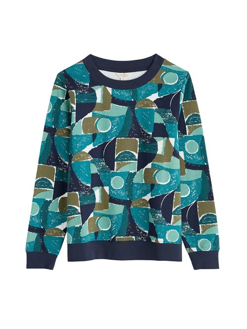 Seasalt Cornwall Pullover ' 'Bright Wave' '  lysebrun / petroleum / mint
