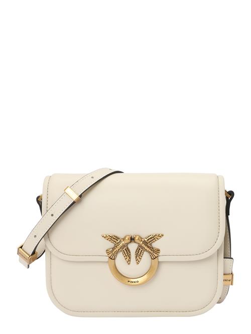 PINKO Skuldertaske 'LOVE BOX'  guld / hvid