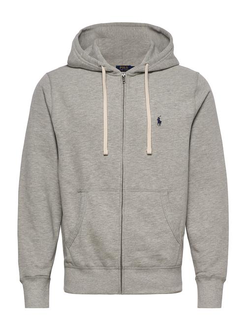 Se The Rl Fleece Hoodie Polo Ralph Lauren Grey ved Booztlet