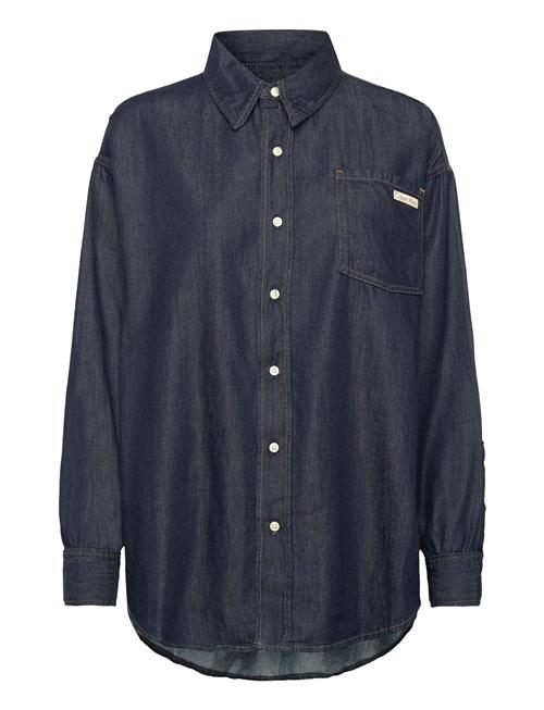 Over D Ls Denim Shirt Calvin Klein Jeans Navy