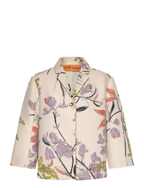 2269 Woven Jacquard, Relaxed Fit Bl STINE GOYA Cream