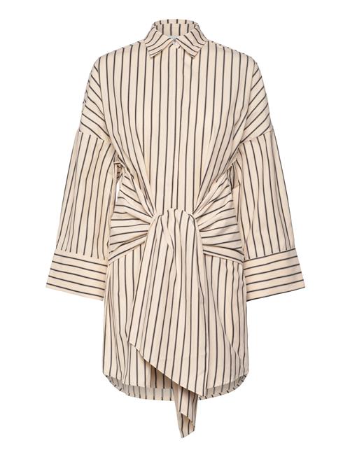 Althea Tie Up Shirt Dress Malina Cream