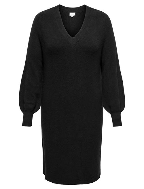 Carkatia Ls V-Neck Dress Knt Noos ONLY Carmakoma Black