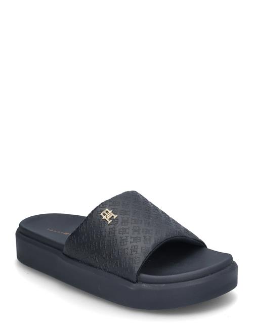 Platform Monogram Poolslide Tommy Hilfiger Navy