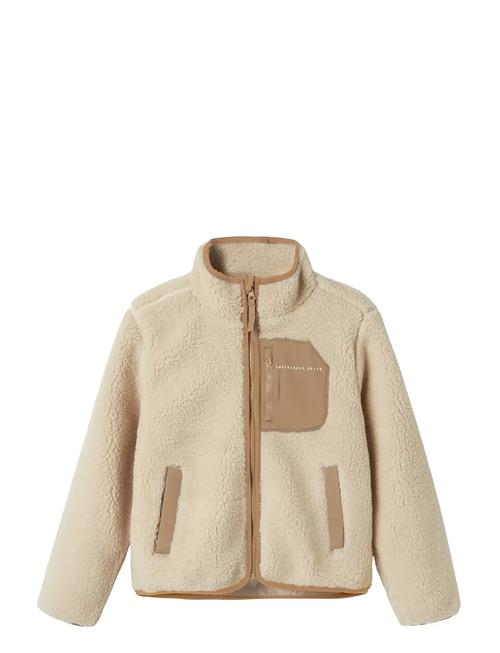 Nknmattia Sherpa Jacket Pb Name It Beige