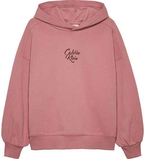 Calvin Klein Hættetrøje - Script Logo Graphic - Brandied Apricot