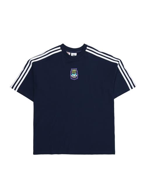ADIDAS ORIGINALS Shirts  mørkeblå / grå / lime / hvid
