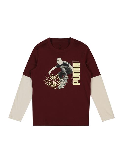 PUMA Shirts 'MID90s'  pastelgul / antracit / kirsebærsrød / offwhite