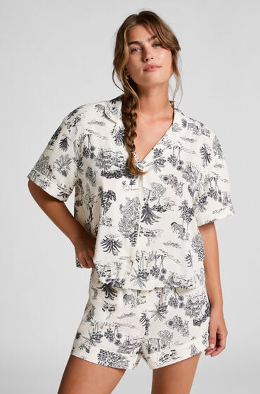 Hunkemöller Vævede shorts hvid