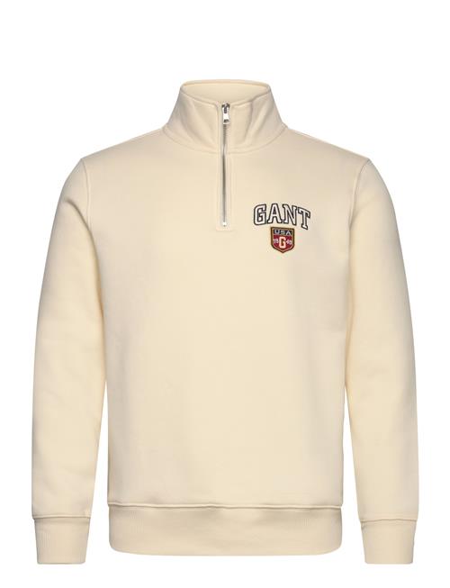 Se Graphic Half Zip GANT Cream ved Booztlet