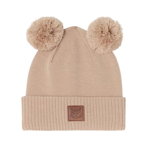 Kuling Zermatt Wool Beanie w Pom Poms Sand 48/50 cm  Beige  48/50 cm  Unisex