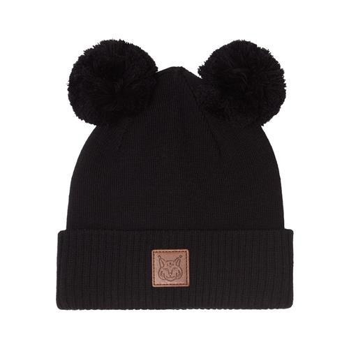 Kuling Zermatt Wool Beanie w Pom Poms Black 52/54 cm  Sort  52/54 cm  Unisex