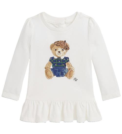 Polo Ralph Lauren Bluse - Hvid m. Bamse