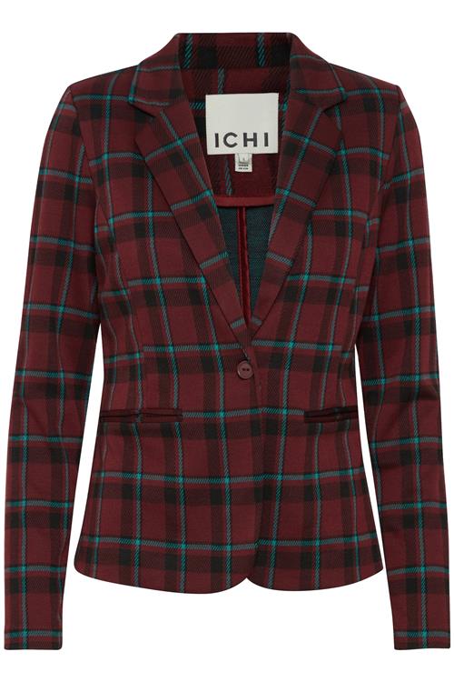 ICHI Blazer 'Kate'  blå / vinrød / sort