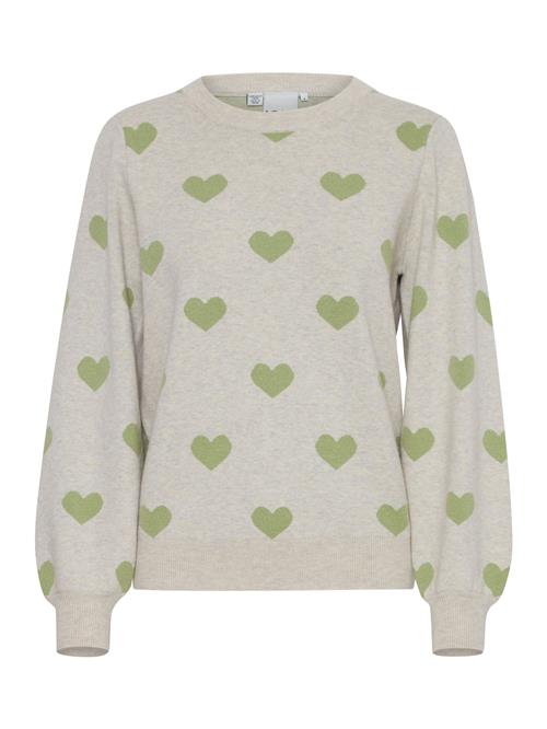Se ICHI Pullover 'Brielle'  mørkebeige / grøn ved About You