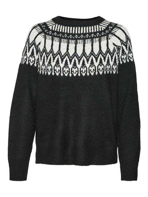VERO MODA Pullover 'Simone'  sort / hvid