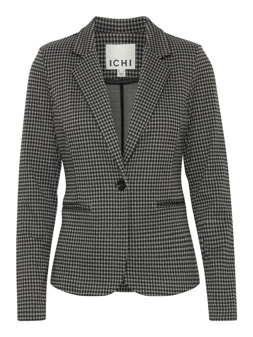 ICHI Blazer 'Kate Houndstooth'  grå / sort