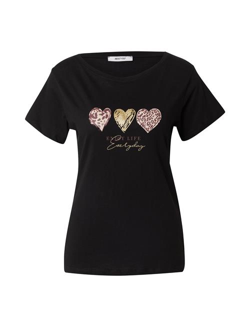 ABOUT YOU Shirts 'Isa'  guld / aubergine / lyserød / sort