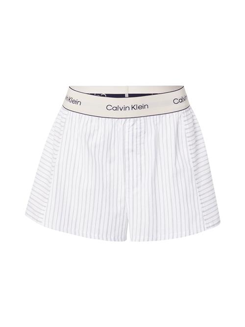 Calvin Klein Underwear Pyjamasbukser  creme / mørkeblå / hvid
