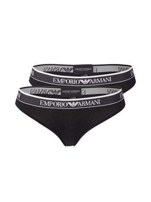 Emporio Armani String  sort / hvid