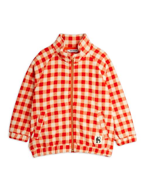 Mini Rodini Gingham Fleece-jakke  Red 140/146 cm  Rød  140/146 cm  mand