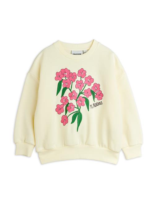 Mini Rodini GOTS Alpine Flowers Emb Sweatshirt  Offwhite 116/122 cm  Hvid  116/122 cm  kvinde