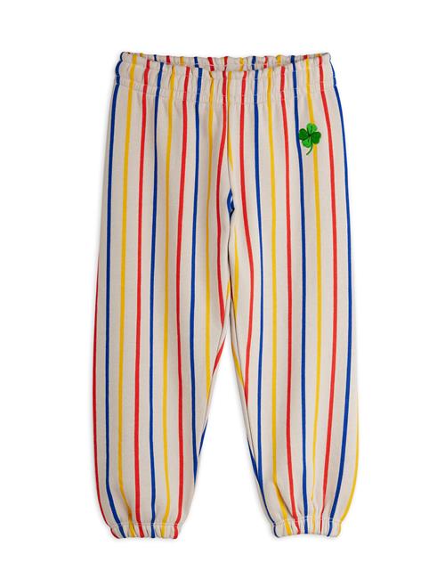 Mini Rodini GOTS Clover Emb Joggingbukser Multi  Multi 104/110 cm  Hvid  104/110 cm  mand