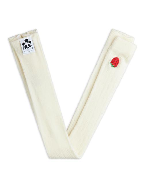Mini Rodini Strawberry Pointelle-leggings  White 104/110 cm  Hvid  104/110 cm  kvinde