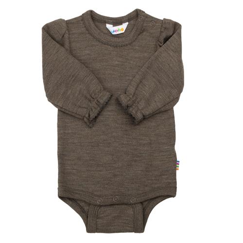 Joha Uldbaby Body Brown Melange  Brown Melange-100 cm Wool Brun  100 cm  Unisex
