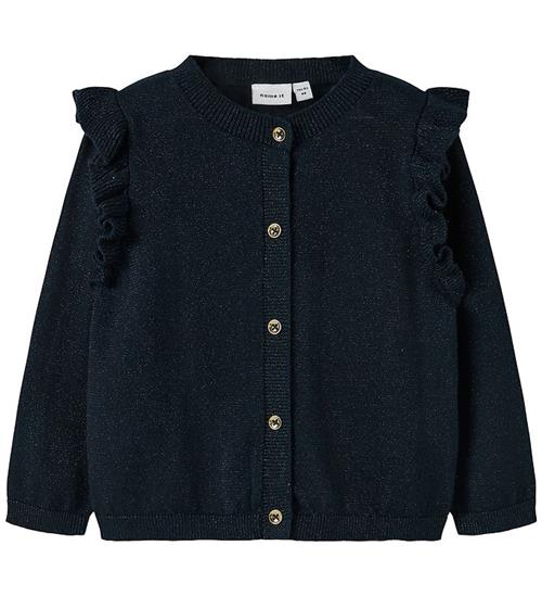 Name It Cardigan - Noos - Strik m. Glitter - NmfAbinne -Dark Sap