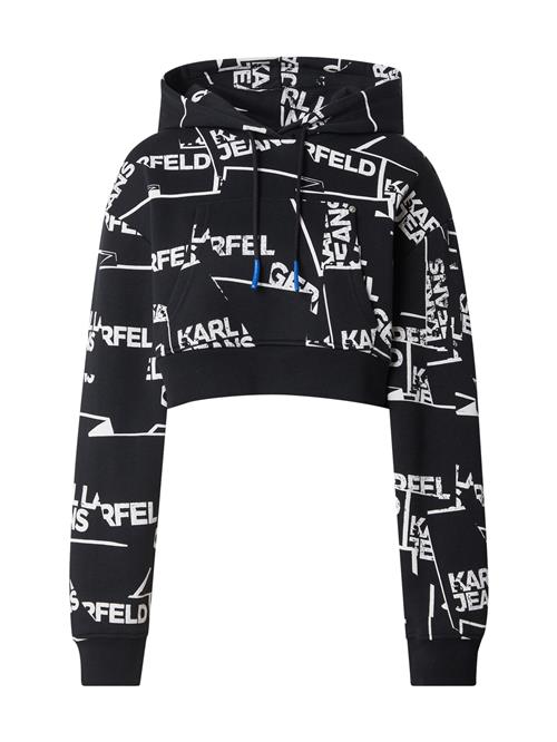 KARL LAGERFELD JEANS Sweatshirt  sort / hvid
