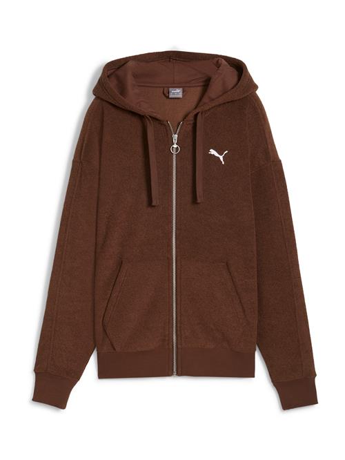 PUMA Sweatshirt  brun / hvid