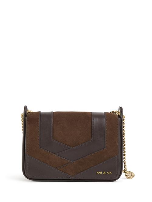 Nat&Nin Skuldertaske 'CAPRI'  brun / guld