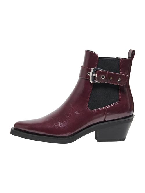 ONLY Chelsea Boots 'ONLAmie-1'  vinrød / sort
