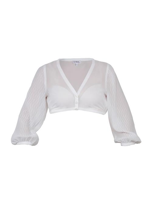 MARJO Dirdnl-bluse 'Nandlstradt'  hvid