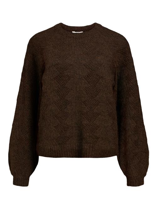 OBJECT Pullover 'OBJFLORA'  mørkebrun