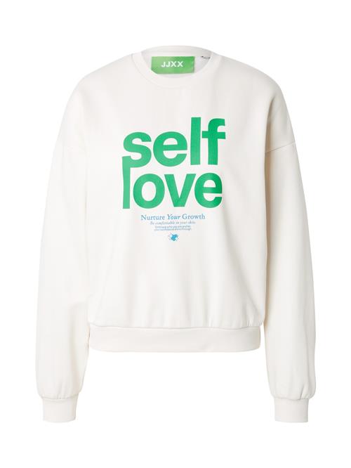 JJXX Sweatshirt 'JXMIMI'  grøn / hvid