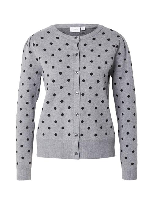 VILA Cardigan 'VIFEYA'  grå-meleret / sort