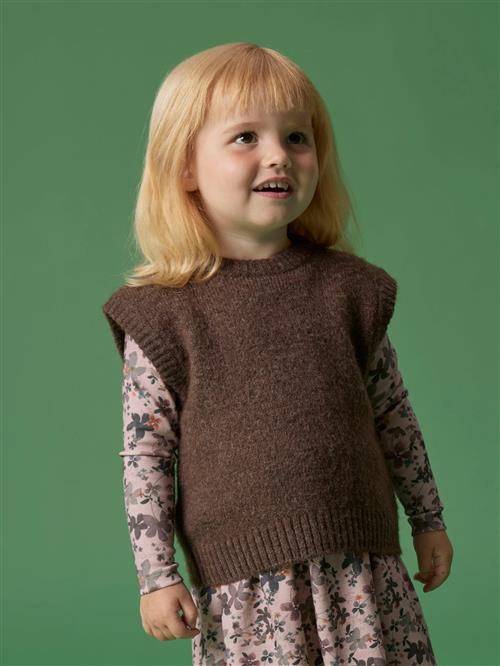 Se NAME IT Strik Vest Neifyly Peppercorn hos SmartKidz