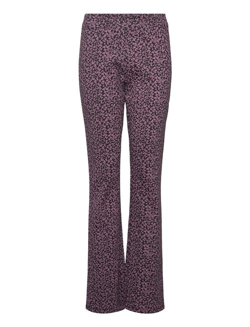 Printed Flared Leggings Mango Purple
