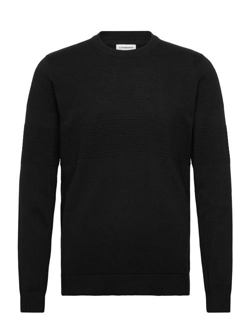 Purl Knit O-Neck Jumper Lindbergh Black