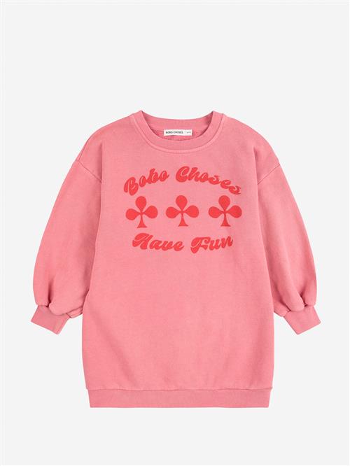 Bobo Choses Have Fun Sweatshirt-kjole Pink  Pink 2-3 Years  Lyserød  2-3 år  kvinde