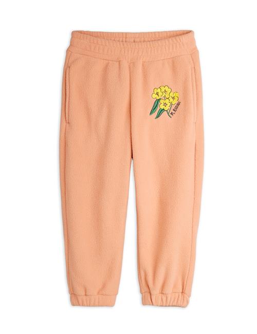 Mini Rodini Alpine Flowers Emb Fleece-bukser  Pink 128/134 cm  Lyserød  128/134 cm  kvinde