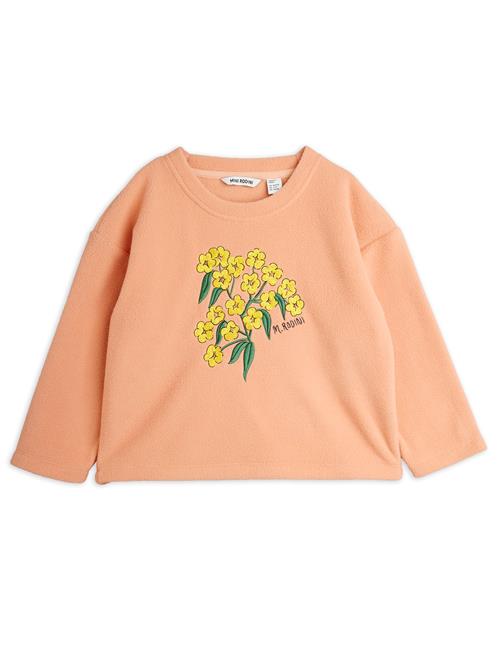 Mini Rodini Alpine Flowers Emb Langærmet Top  Pink 128/134 cm  Lyserød  128/134 cm  kvinde