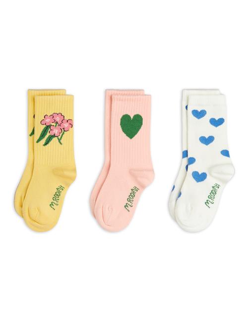 Mini Rodini Alpine Flowers 3-pak Sokker  Multi 36-39 EU  Hvid  36-39 EU  kvinde