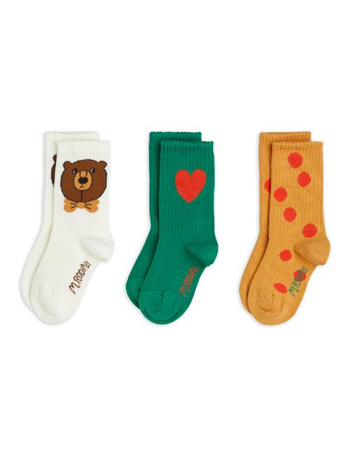 Mini Rodini Bear 3-pak Sokker  Multi 36-39 EU  Hvid  36-39 EU  Unisex